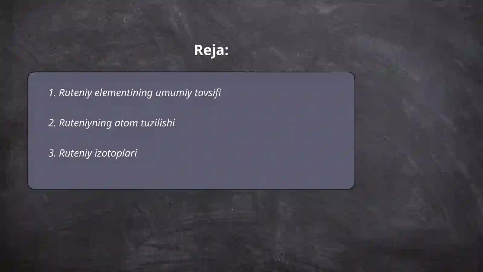 Ruteniy birikmalari va olinishi va ularning xossalari 2