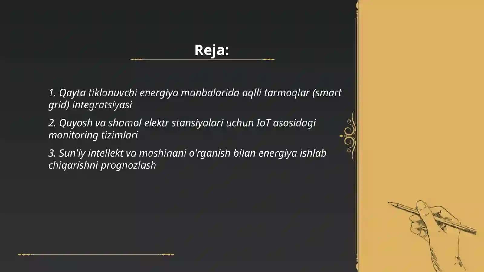 Qayta tiklanuvchi energiya manbalari va raqamli texnologiyalar integratsiyasi 2