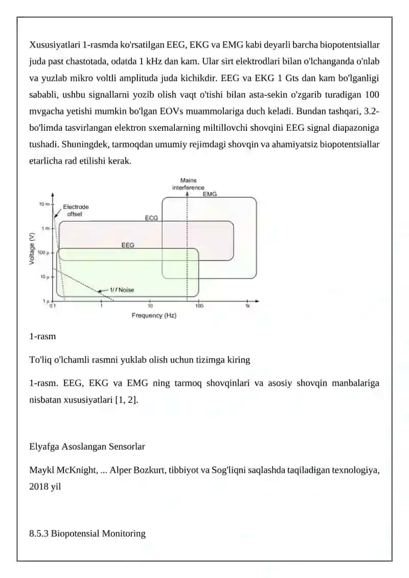 Biopotensiallarni qayd qilishning fizik asoslari 2