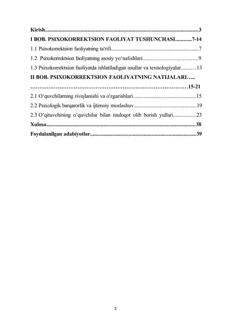 "Himoyaga tavsiya etilsin" mavzusidagi kurs ishi 2