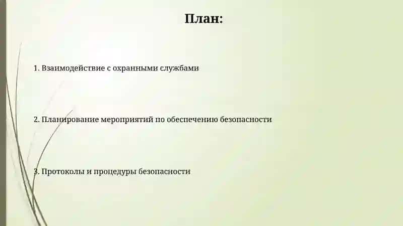 Планирование безопасности мероприятия 2