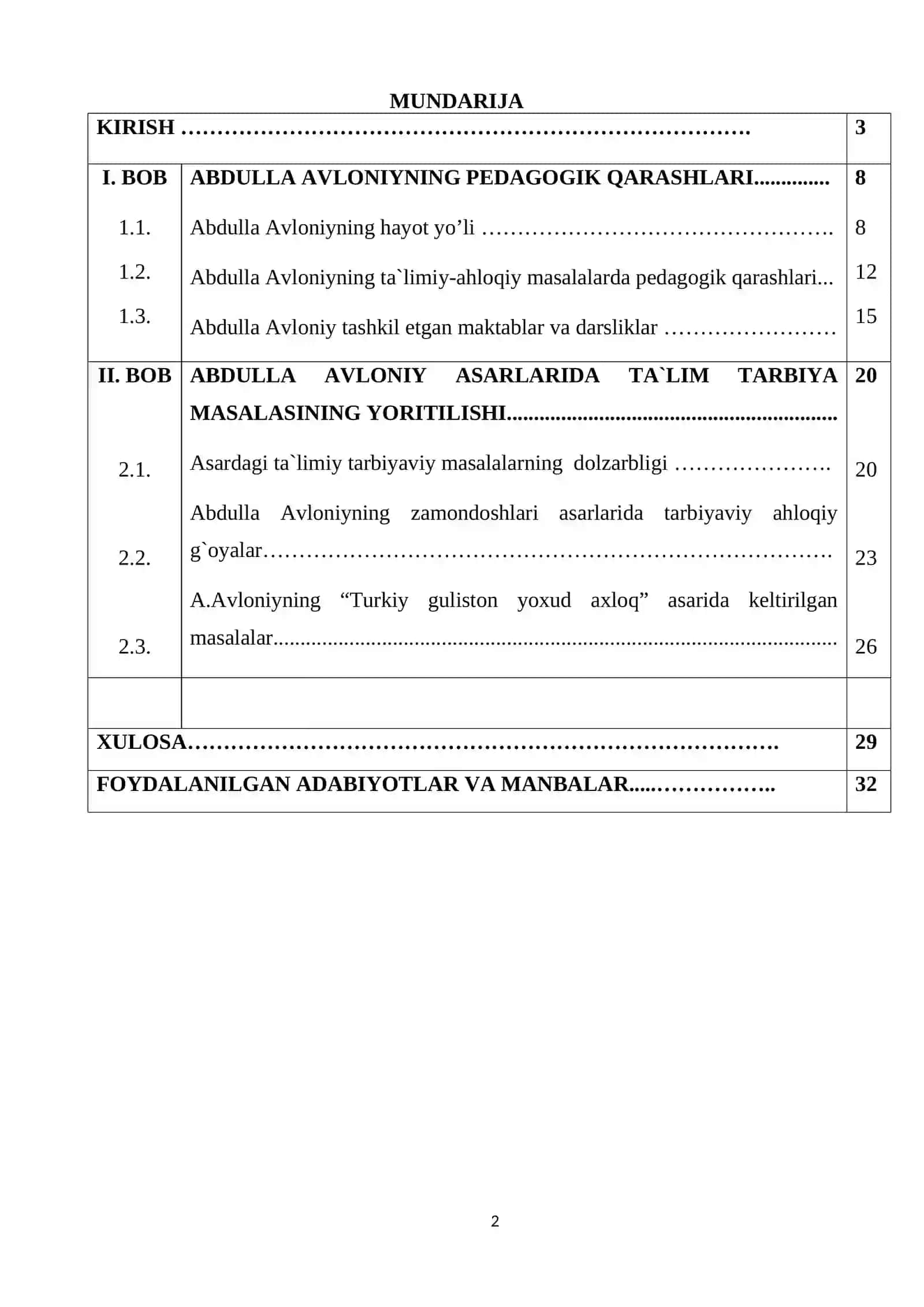 ABDULLA AVLONIY ASARLARIDA TA`LIM TARBIYA MASALASINING YORITILISHI 2