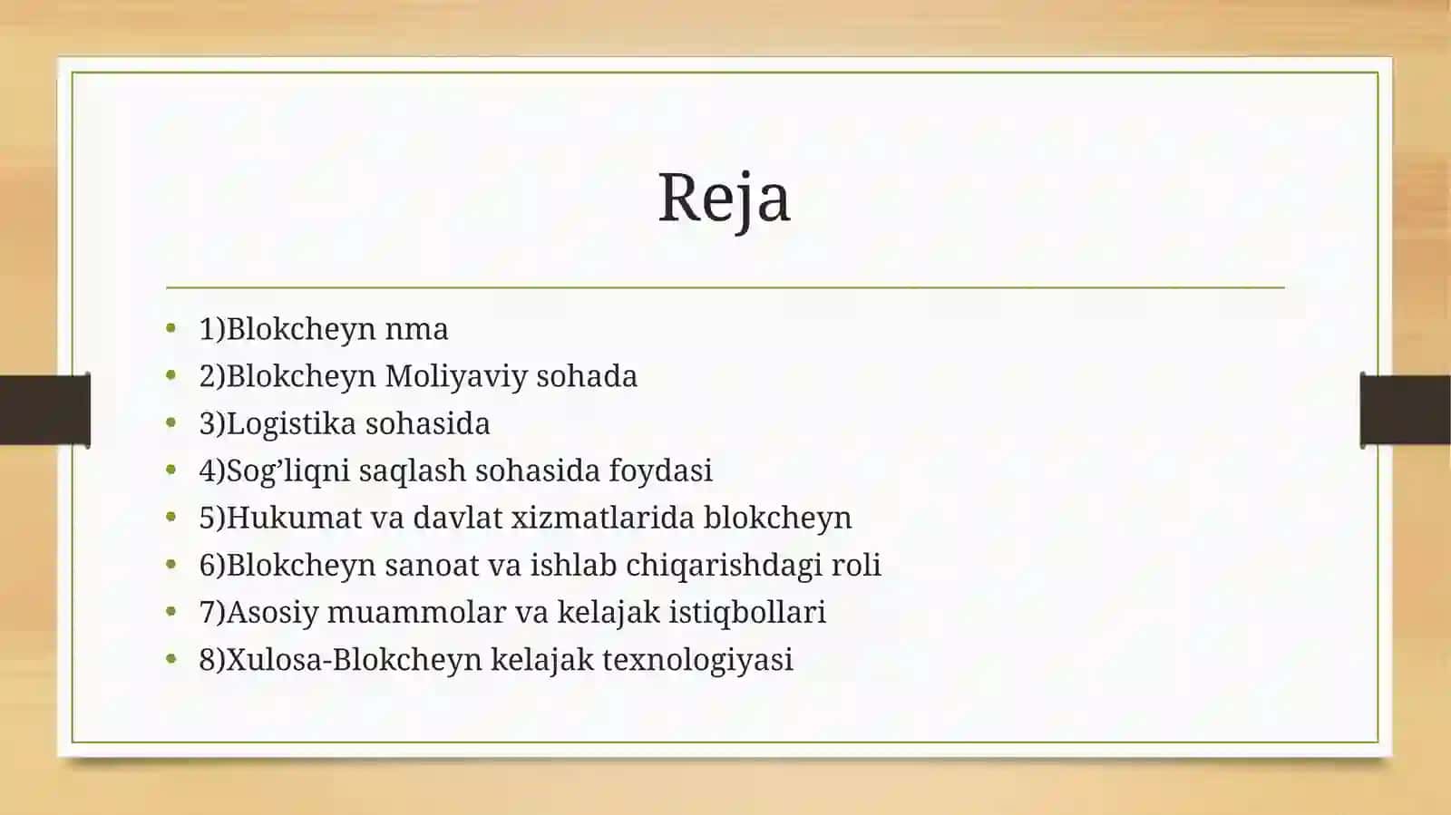 Har xil faoliyat sohalarida blokcheyn texnologiyasidan foydalanish xususiyatlari 2
