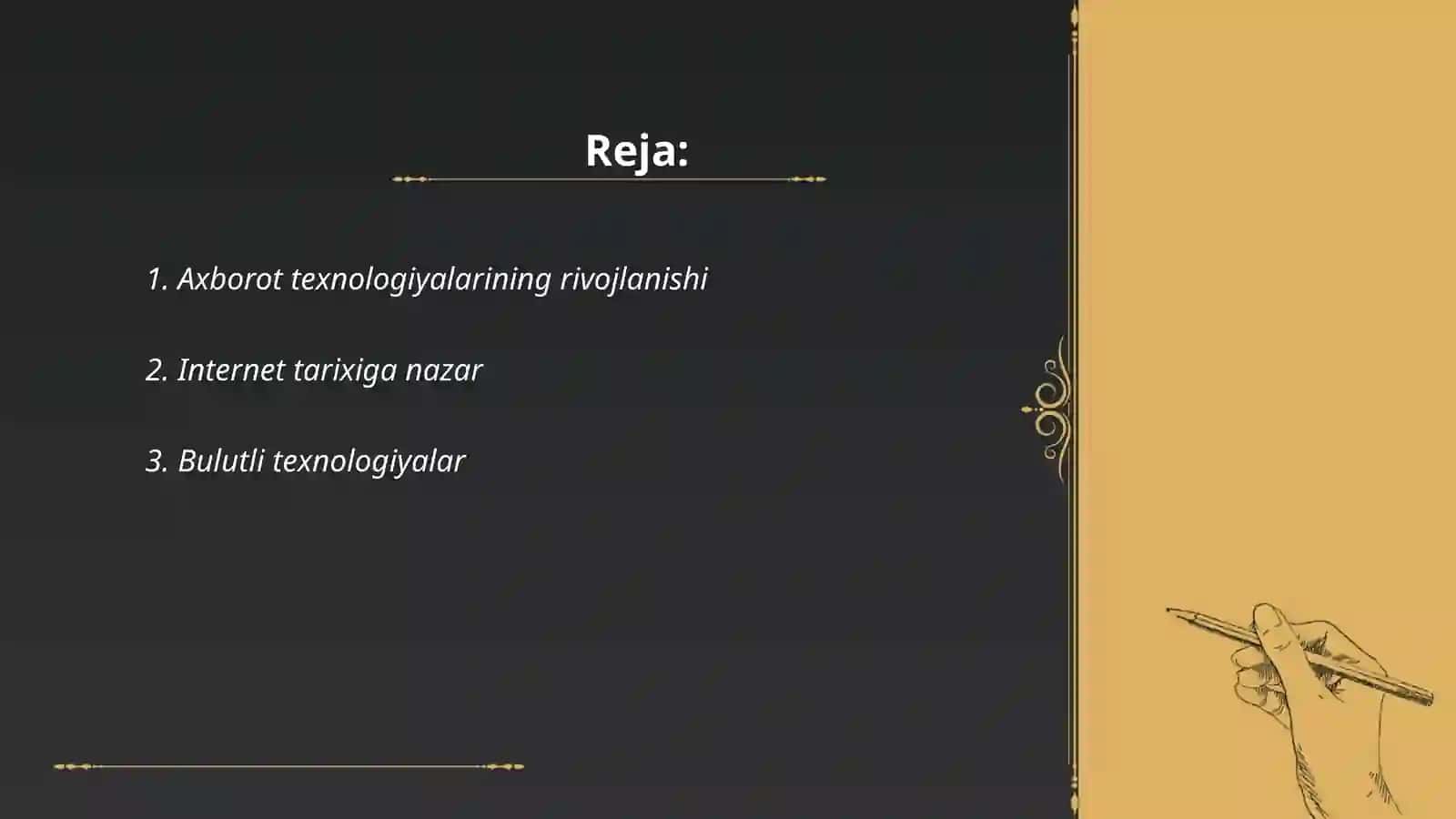 Axborot texnologiyalari va internet 2