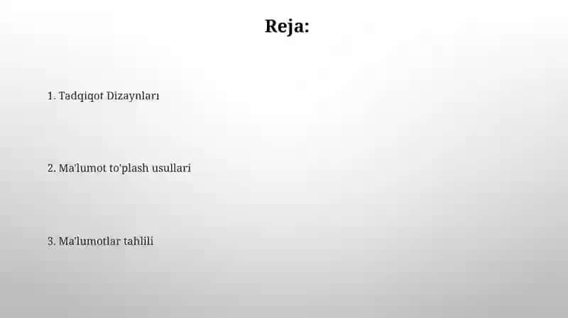 Psixologiya tadqiqot metodlari 2