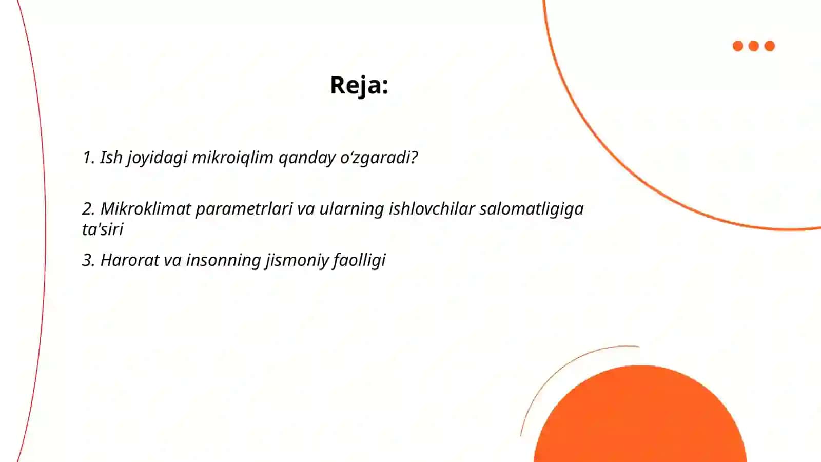 Isituvchi mikroiqlim Sharoitlarni ishlovchilar organizmga ta'siri 2