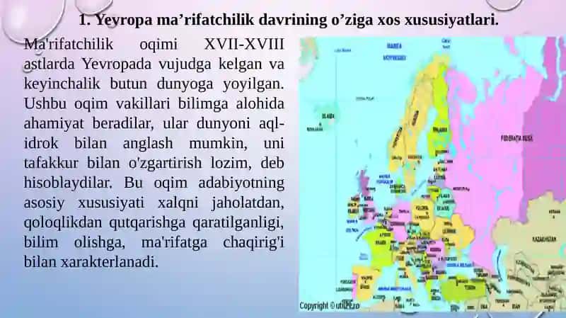 Ma’rifatchilik davri adabiyoti. 2