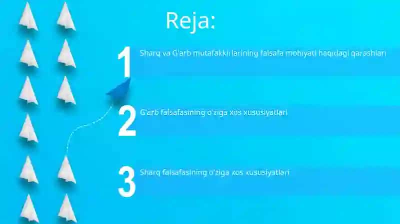 Sharq va G'arb mutafakkirlarining falsafa mohiyati haqidagi qarashlari 2