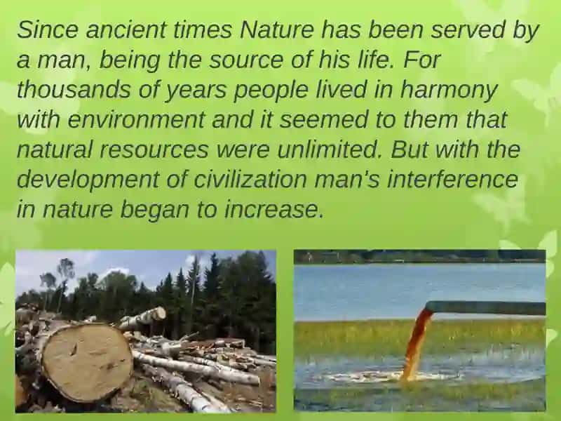 "Ecological problems" 2