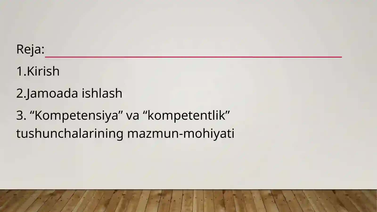 Jamoada ishlash (teamworking). Kasbiy kompetensiya va uni rivojlanish yo`llari 2