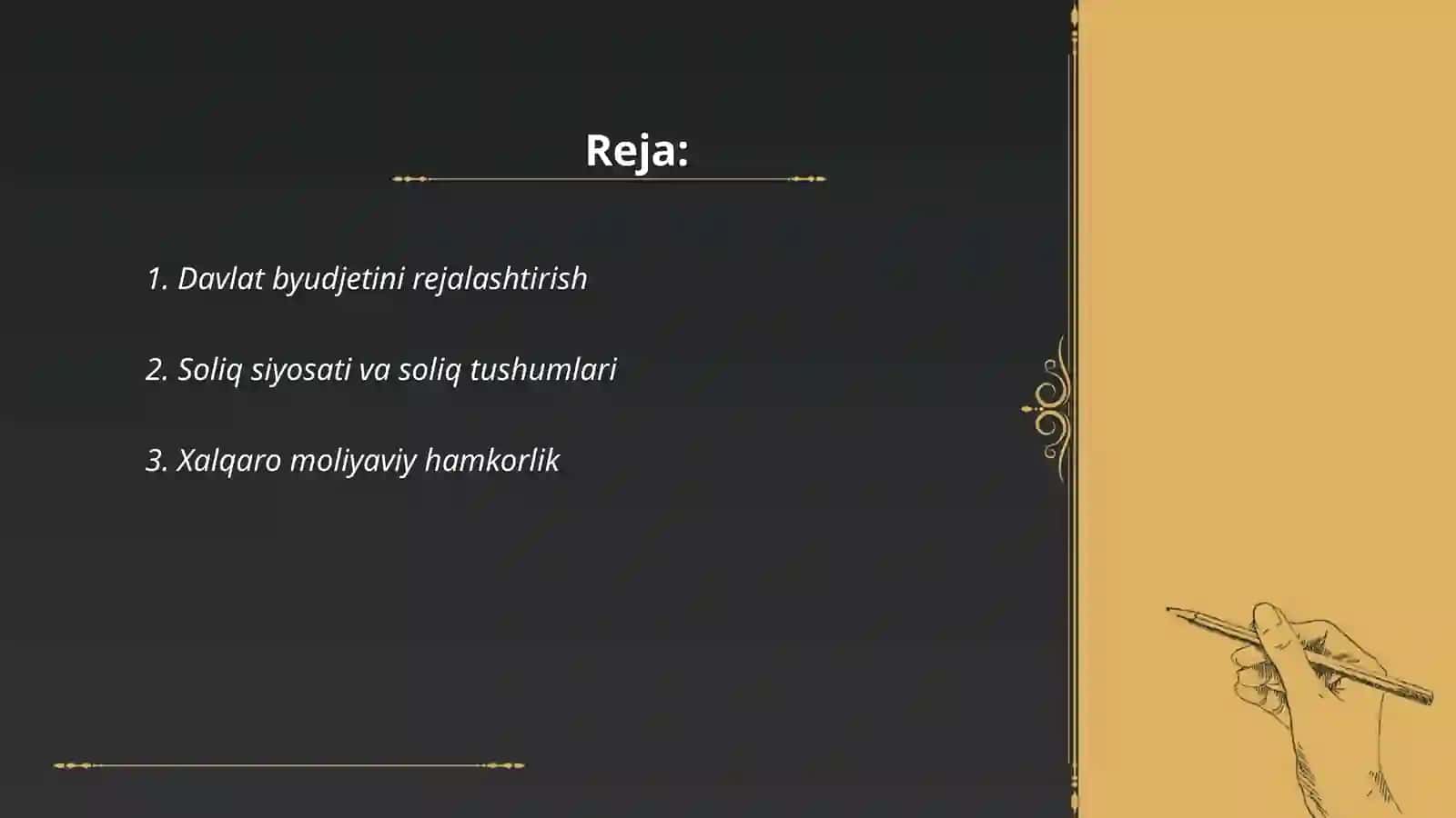 O'zbekistonning moliyaviy ahvoli 2