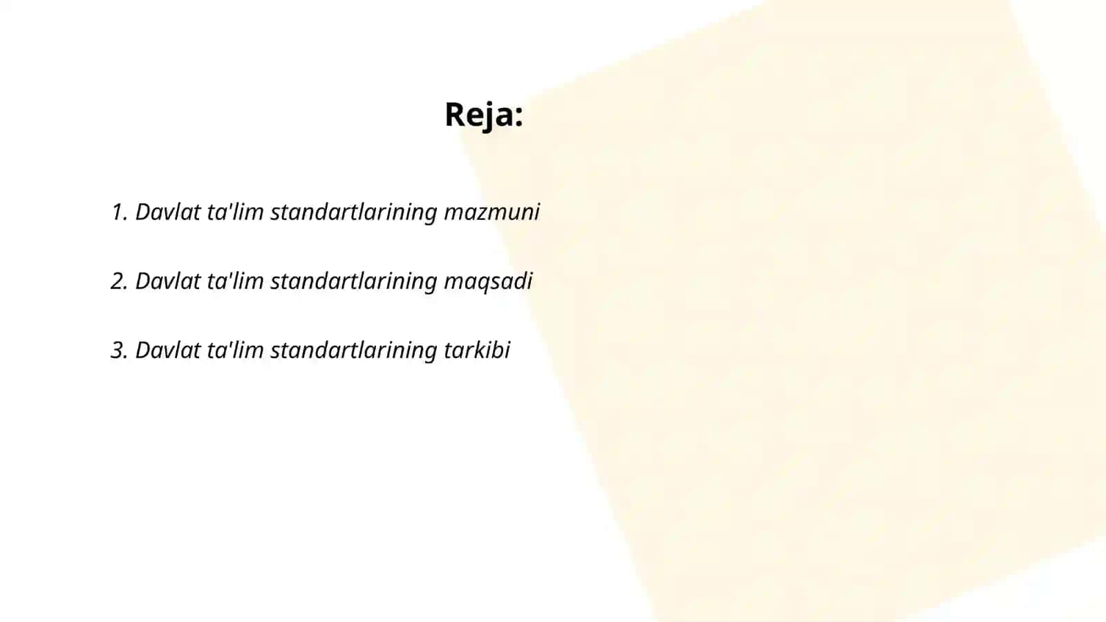 Davlat taʼlim standartlari 2