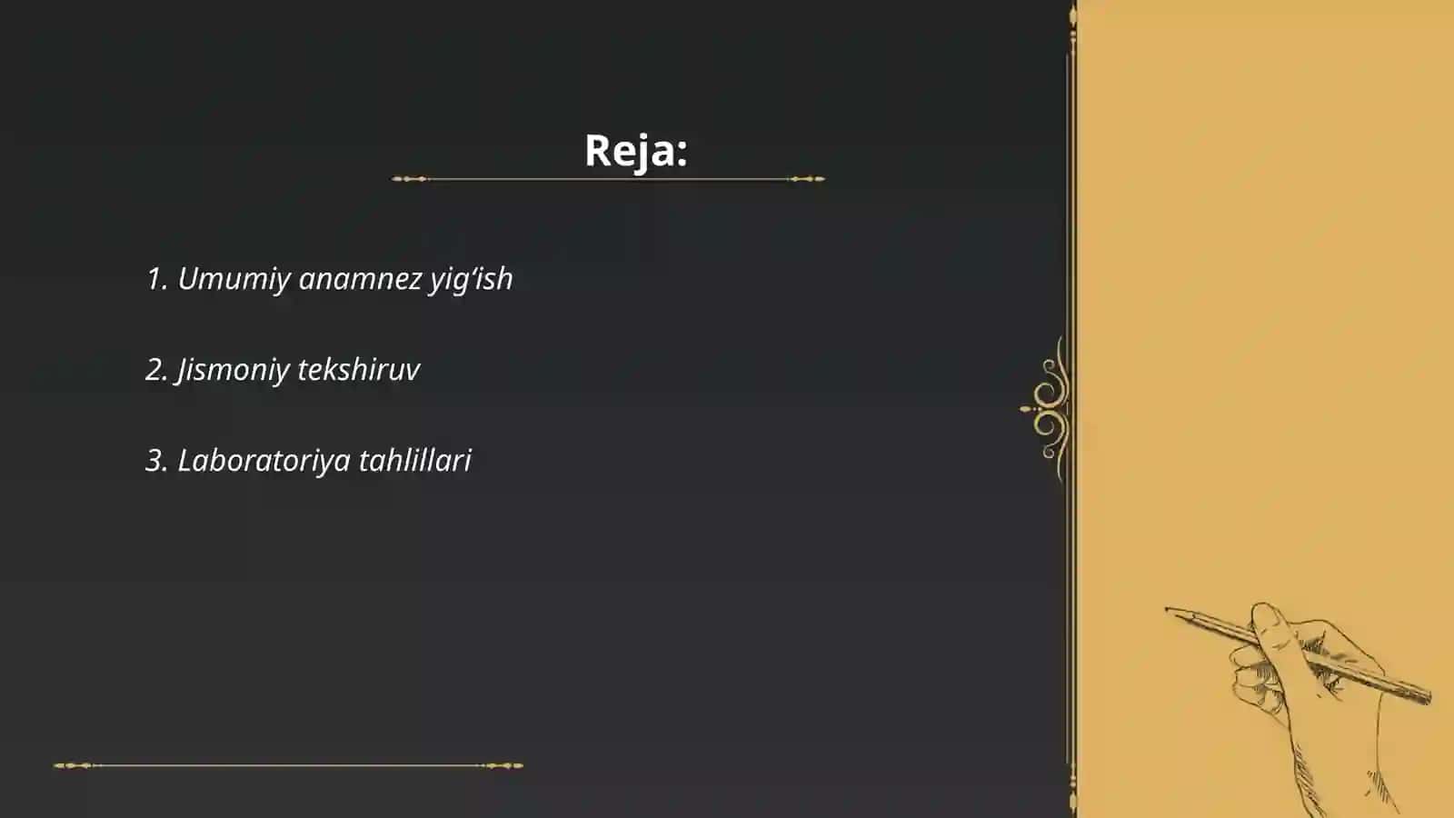 XIRURGIK BEMORLARNI TEKSHIRISH 2