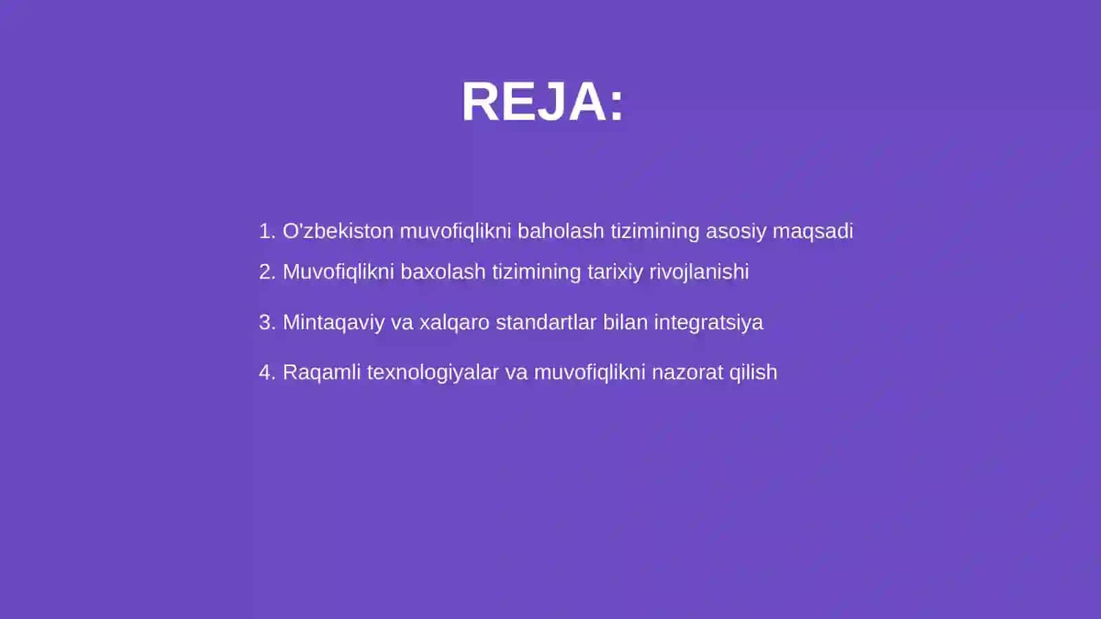 O'zbekiston muvofiqlikni baholash tizimi 2
