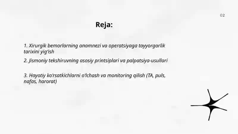 Xirurgik bemorlarnin tekshirishning asosiy qoidalari 2