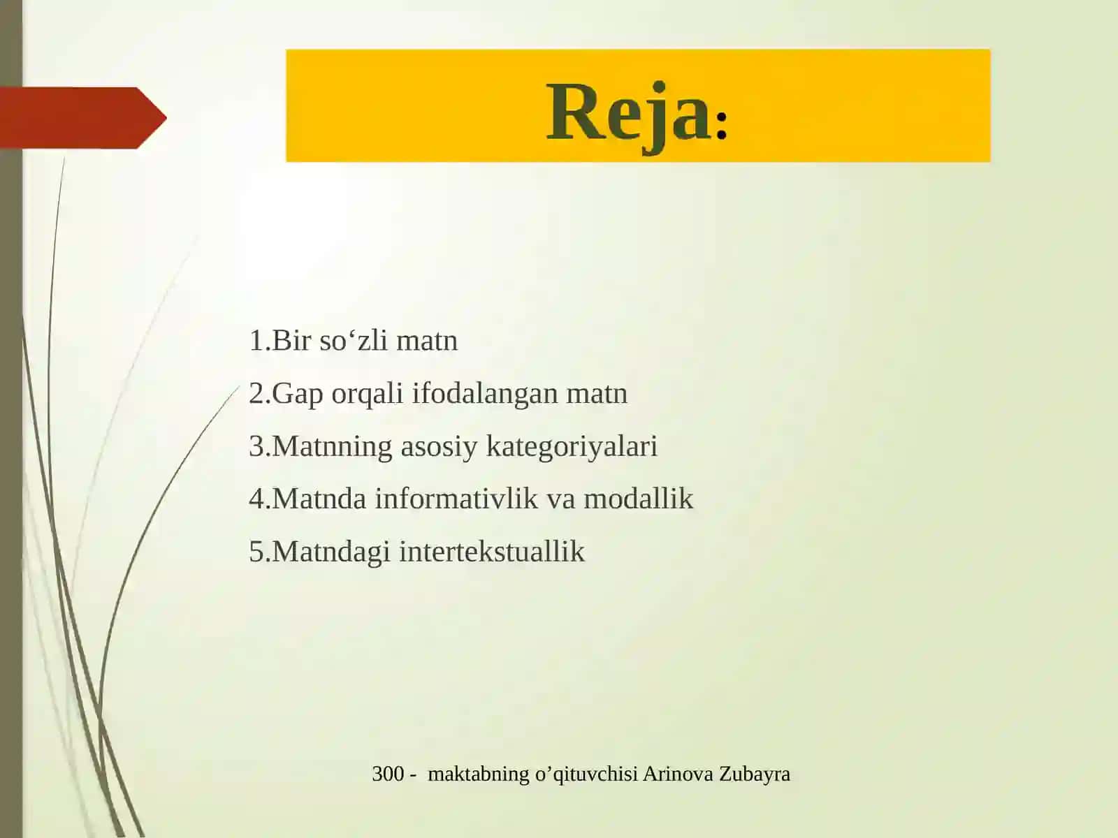 Matn va uning asosiy kategoriyalari 2