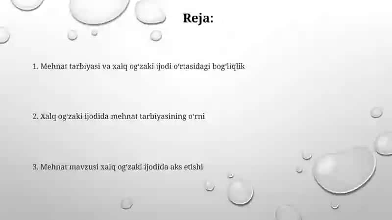Xalq ogʻzaki ijodida mehnat tarbiyasining oʻrni 2