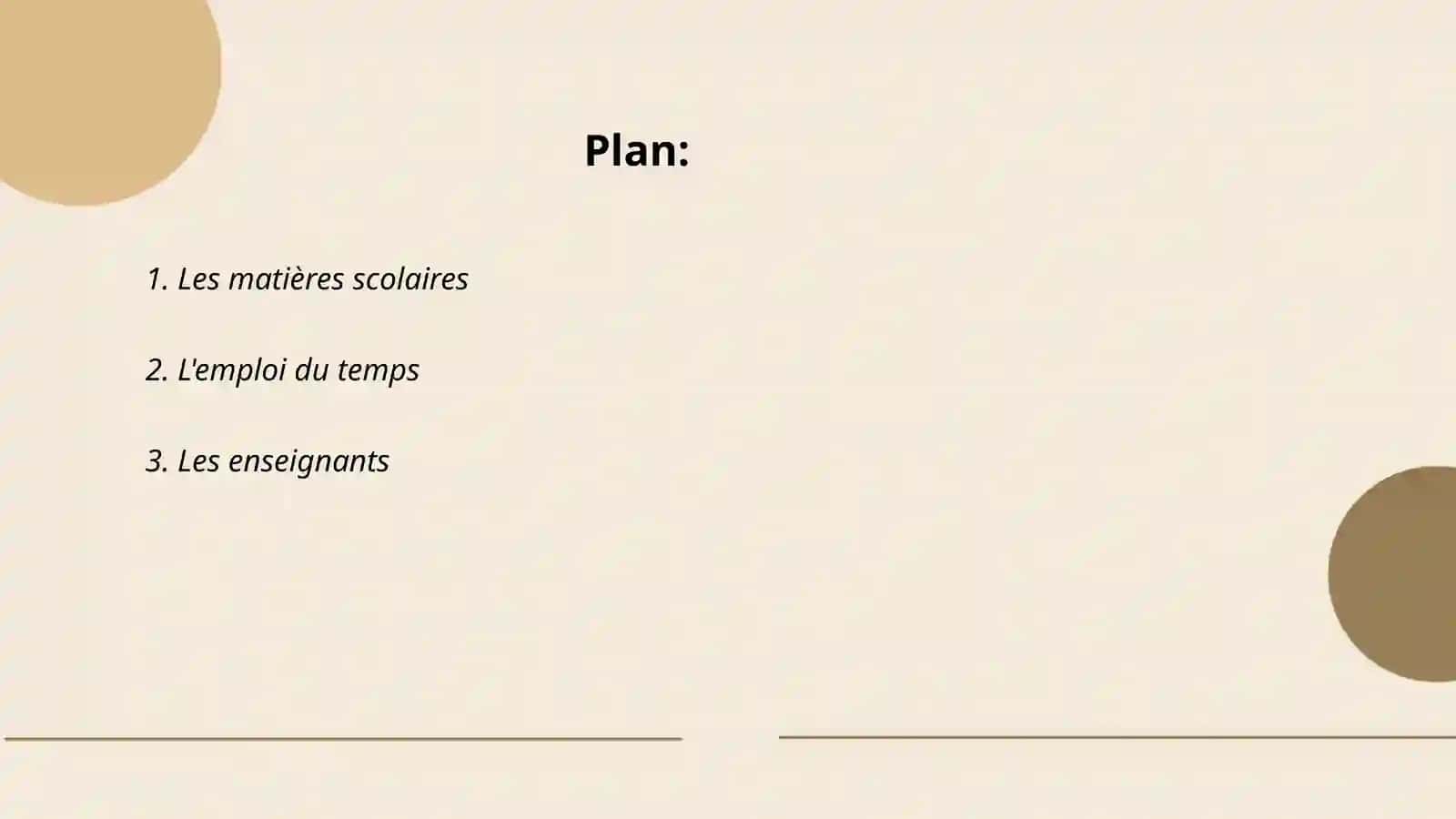 Notre école et nos cours 2