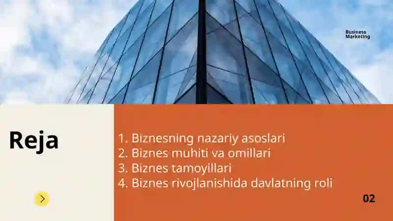 Biznesning nazariy asoslari 2