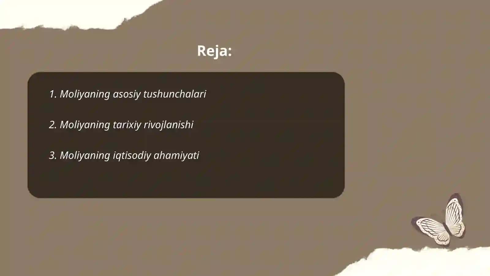 Moliyaning mohiyati va funksiyalari 2