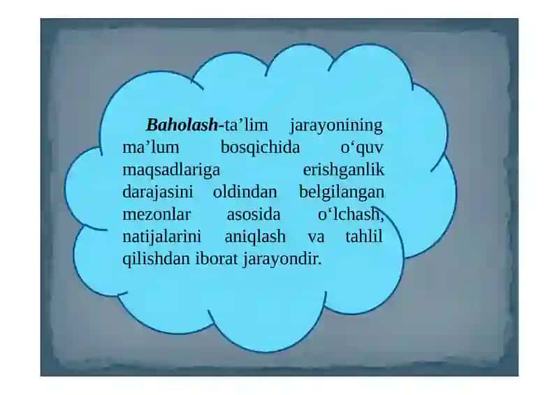 O‘QUVCHILARNING BILIM, KO‘NIKMA VA MALAKALARINI TASHXIS ETISH 2