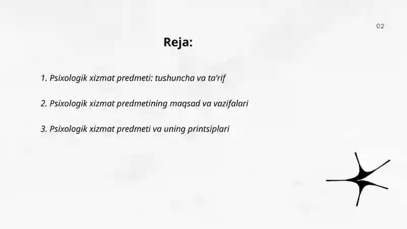Psixologik xizmat predmeti 2