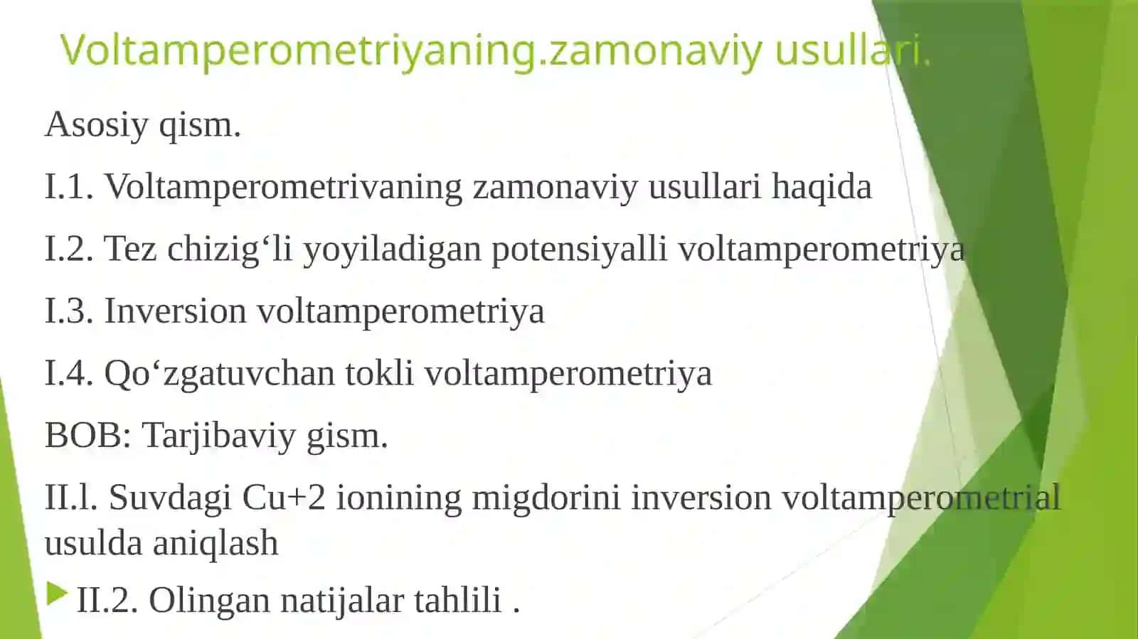 Voltamperometriyaning zamonaviy usullari 2