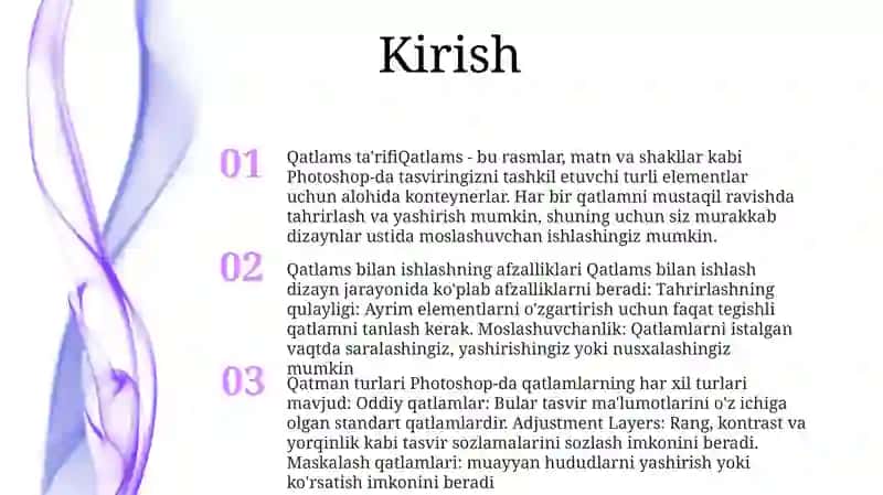 Adobe Photoshop Dasturida Qatlamlar BilanIshlash 2