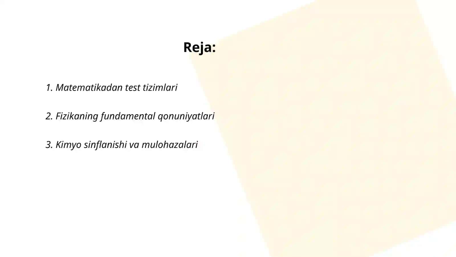 Matematikadan test tizimlari 2