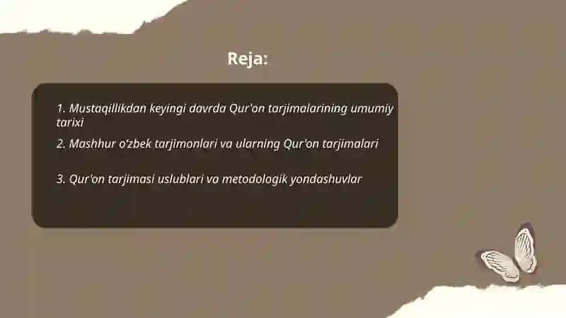 Qur'onning oʻzbek tiliga tarjima qilinishi va tafsirlari 2