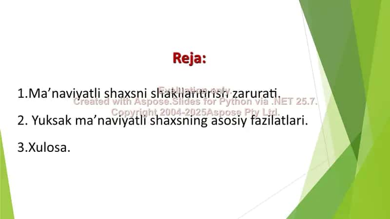 Yuksak maʼnaviyatli shaxsni shakllantirish haqidagi konseptual gʻoyalar 2