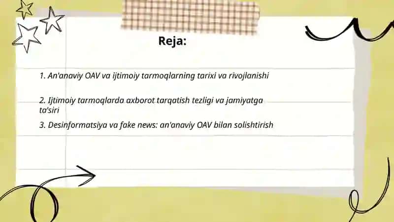 An'anaviy OAV o'rnini ijtimoiy tarmoqlar egallashi 2