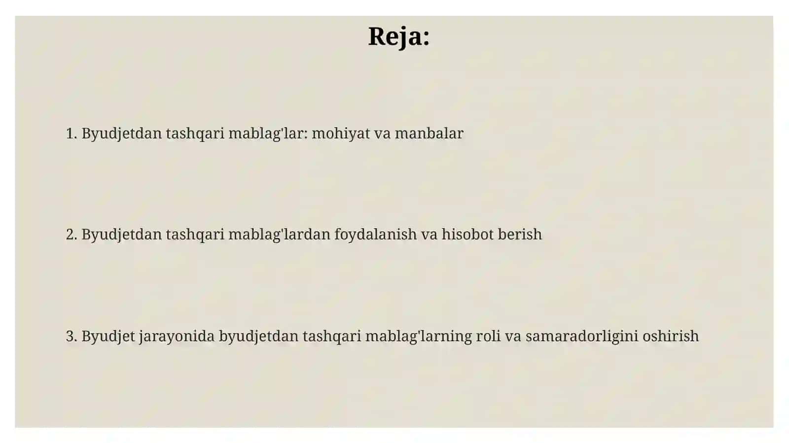 Byudjettashkilotlarinibuyjedtantashqarijamgarmalari 2