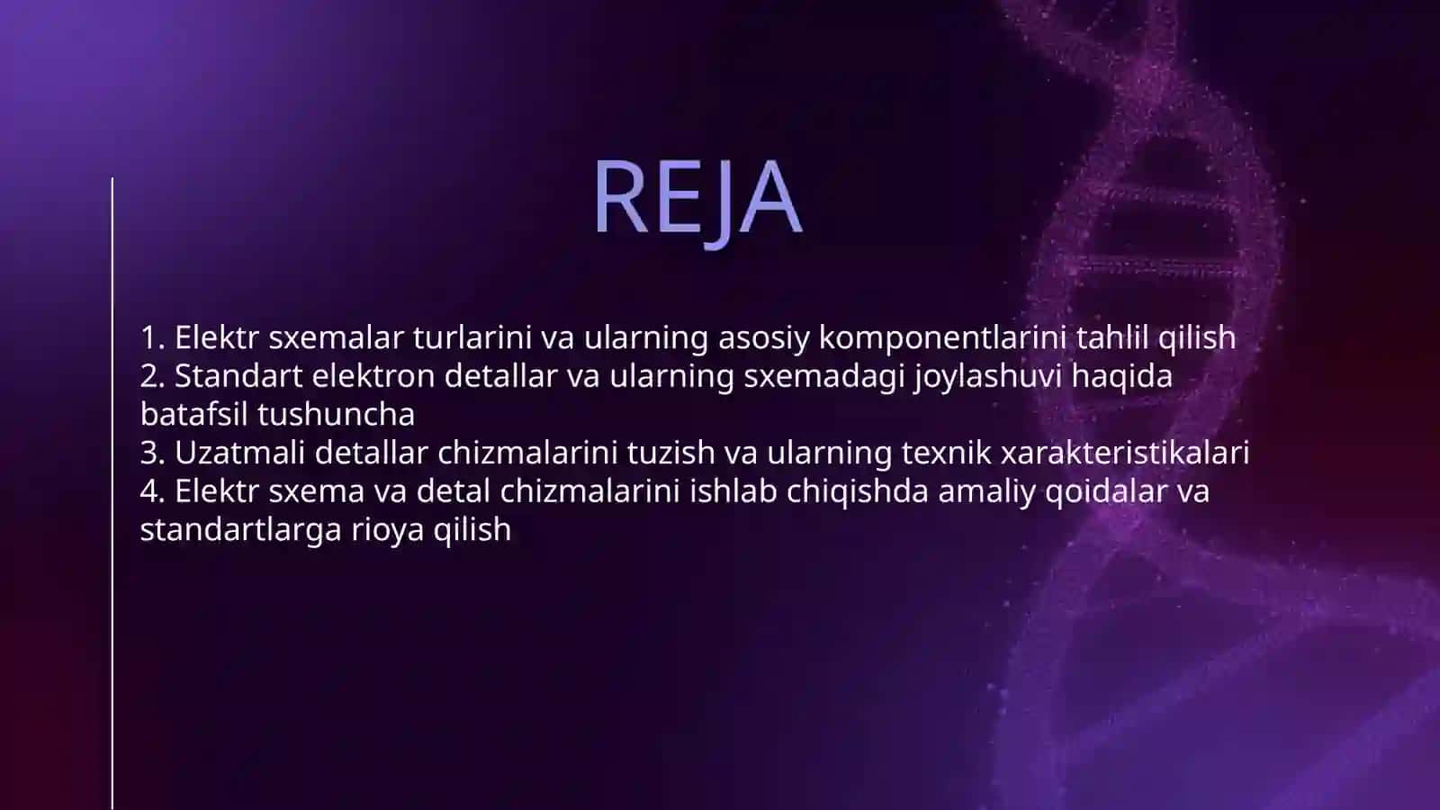 ELEKTR SXEMALAR, STANDART VA UZATMALI DETALLAR CHIZMALARI 2