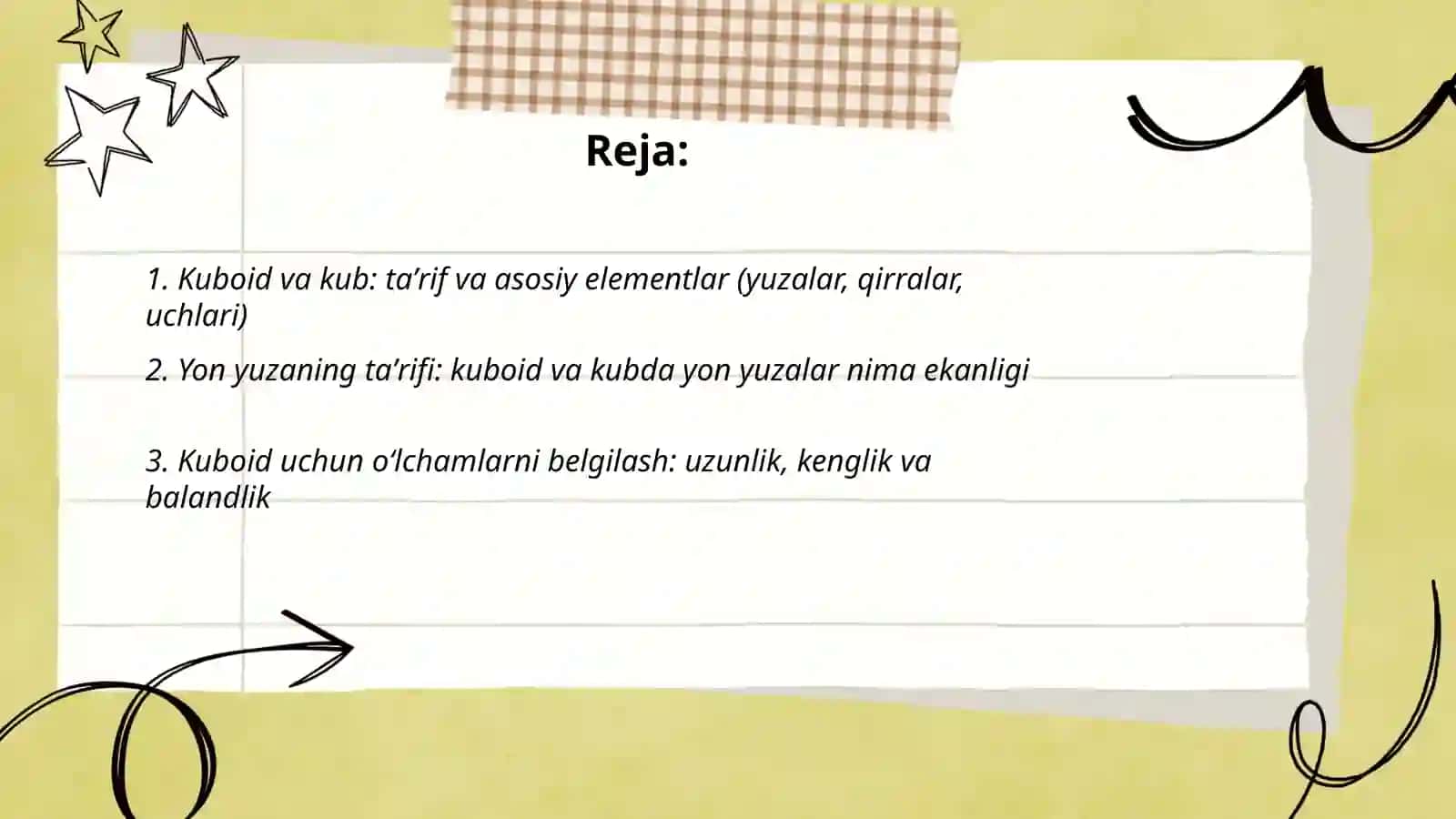 Кубоид және кубтың жағының ауданын табу 2