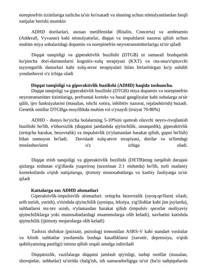 Diqqat yetishmovchiligi sindromi va giperfaollik 2