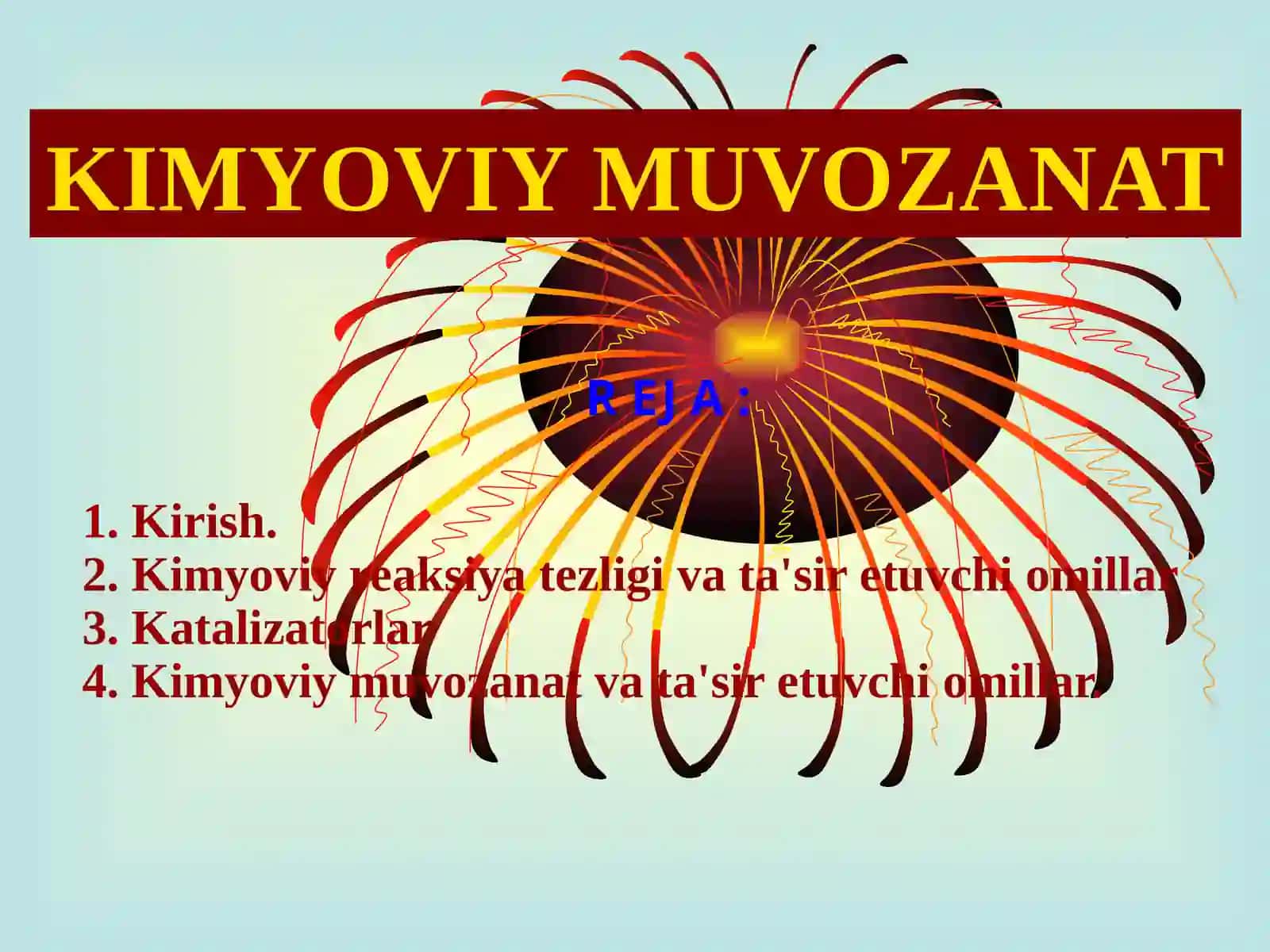 KIMYOVIY MUVOZANAT 2