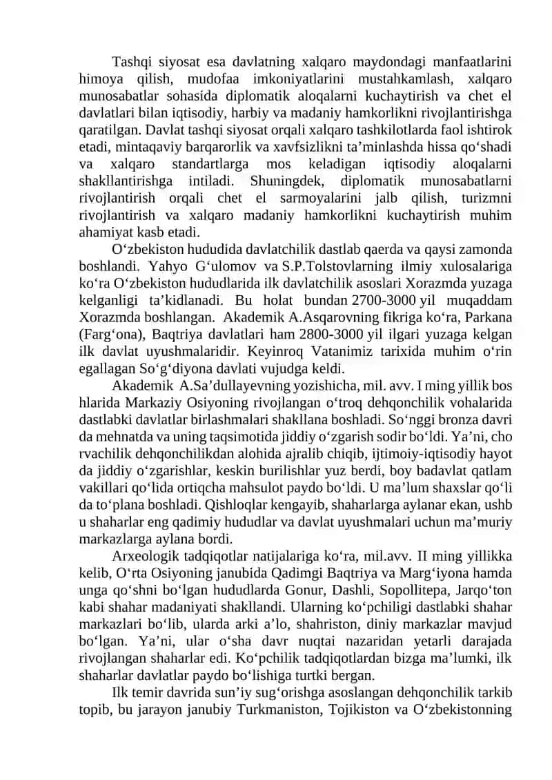 O‘ZBEKISTONDA MUSTAQILLIK G‘OYALARINING TARIXIY ASOSLARI 2