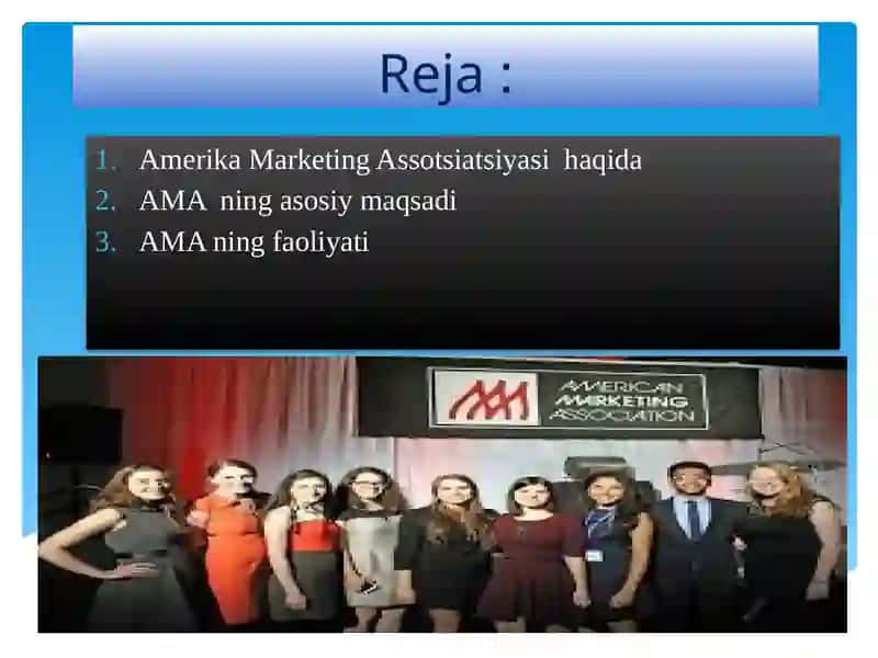 Amerika Marketing Assotsiatsiyasi haqida 2