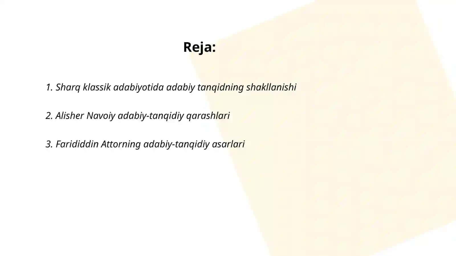 Sharq klassik adabiyotida adabiy-tanqidiy fikrlar taraqqiyoti 2