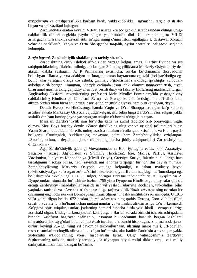 Zardushtiylik Dini 2