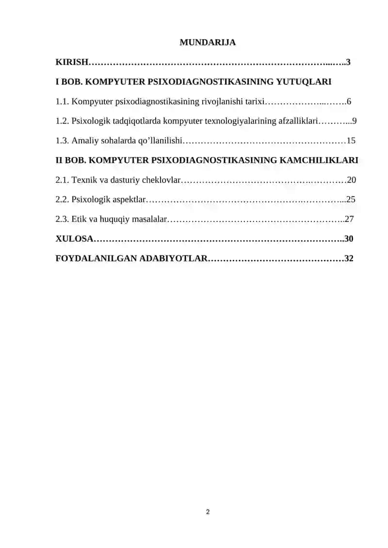 Kompyuter psixodiagnostikasi 2
