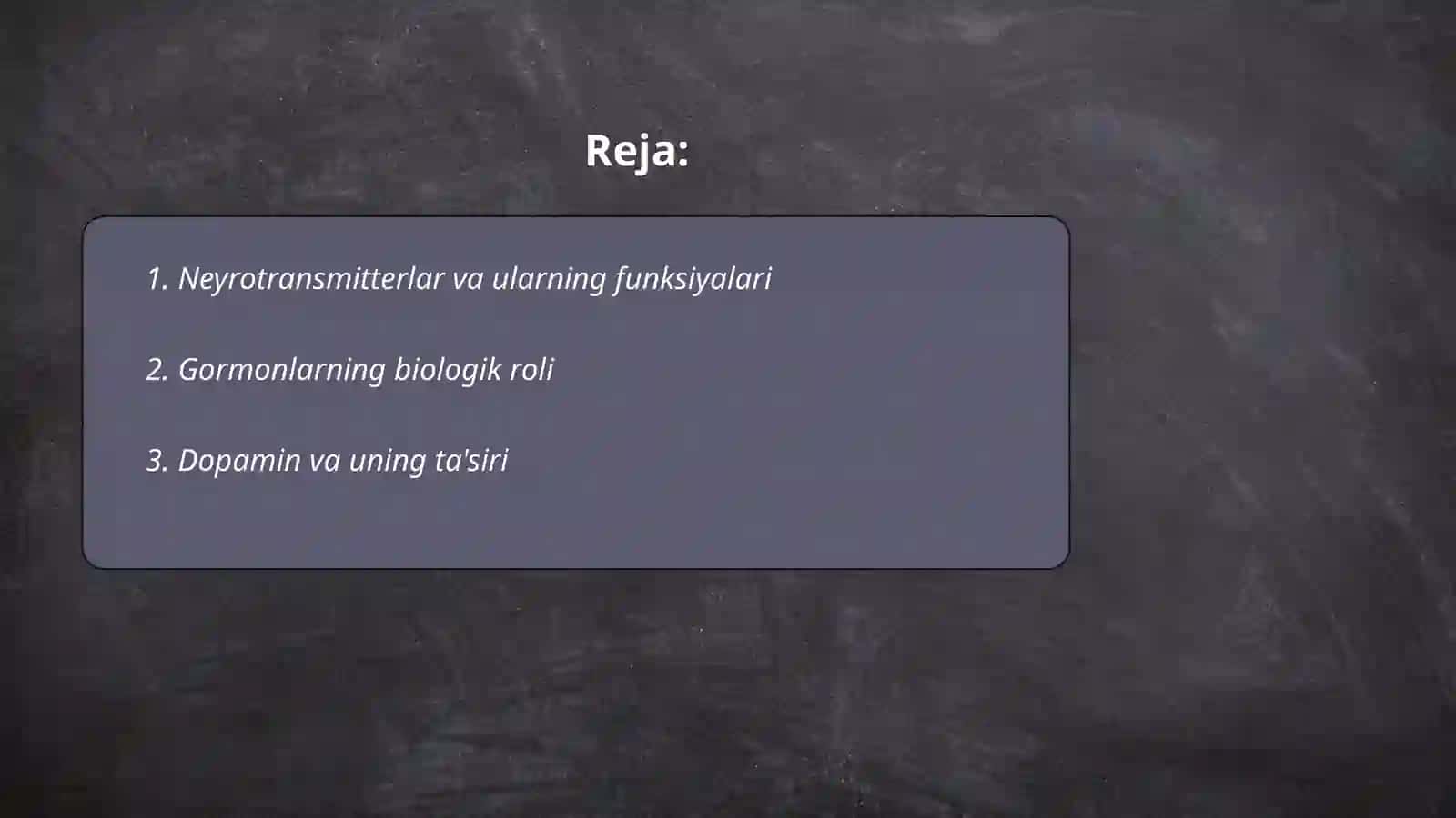 Neytrotransmitterlar va gormonlar 2
