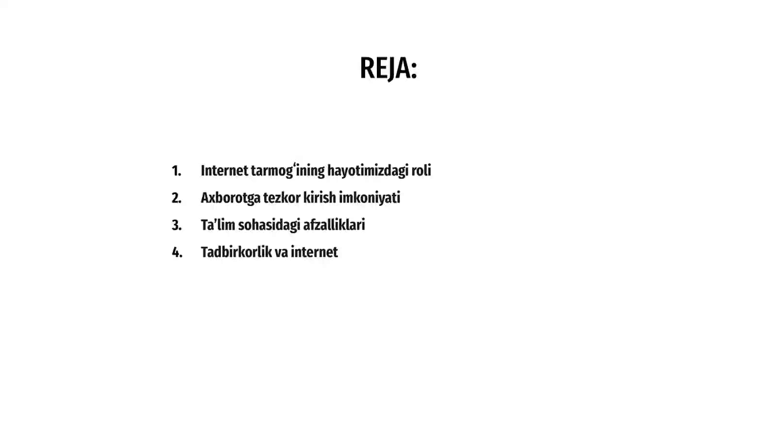 Internet tarmog‘ining hozirgi kunda ahamyati 2