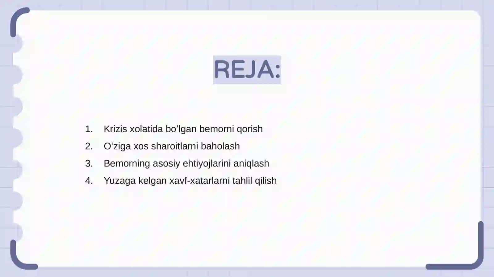 Krizis xolatida bemorlik bilan ishlash 2
