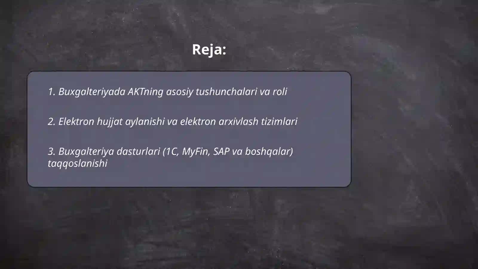 Buxgalteriyada AKT 2