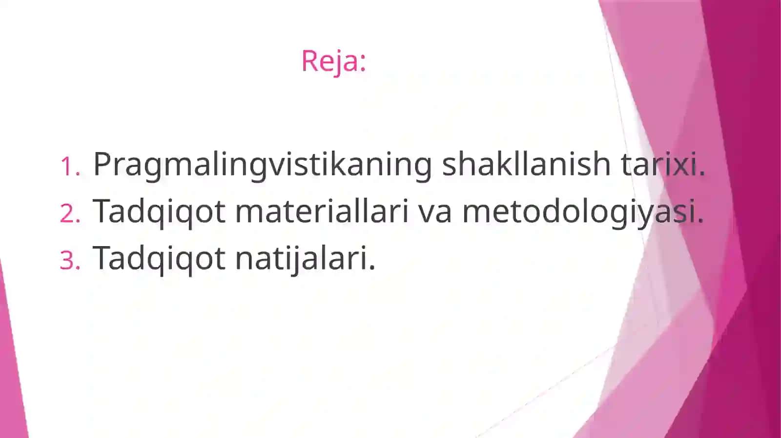 Pragmalingvistika tilshunoslikning mustaqil sohasi sifatida 2