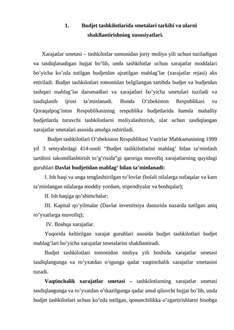 Budjet tizimi budjetlari 2