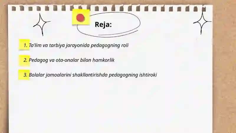 Pedagogning oila bilan olib boradigan ijtimoiy faoliyati 2