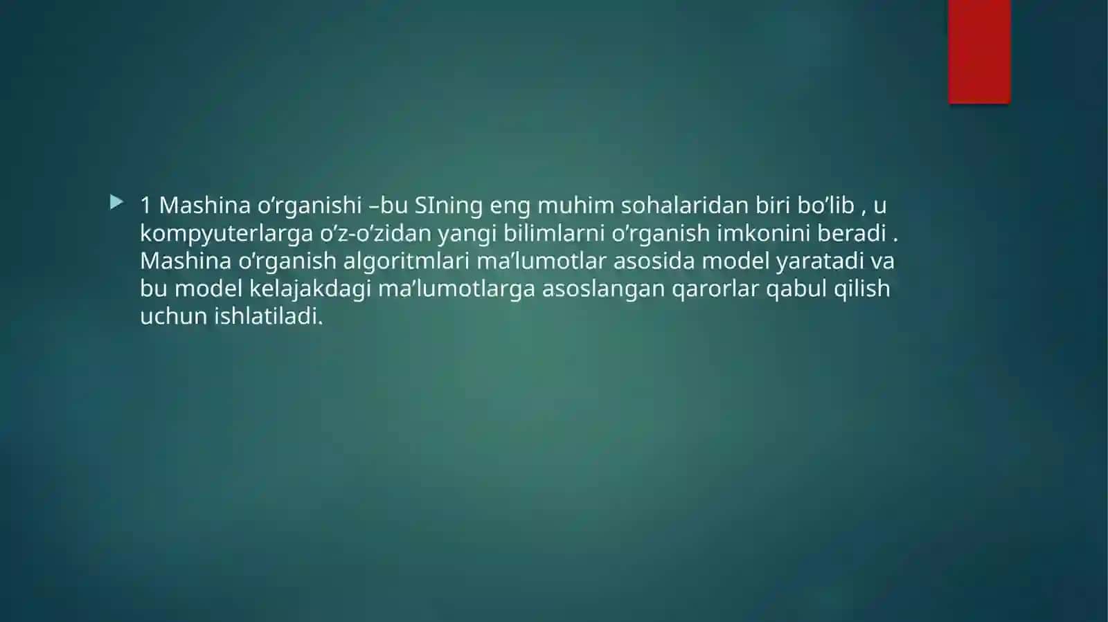 Sun’iy intellect(SI) 2